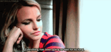 Britney Spears Everything Has Been Going So Fast GIF - Britney Spears Everything Has Been Going So Fast Listening GIFs