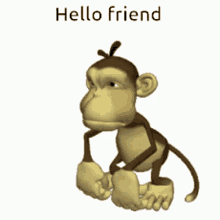 Friend Monkey GIF - Friend Monkey Waving GIFs