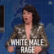 White Male Rage Melissa Villasenor GIF - White Male Rage Melissa Villasenor Saturday Night Live GIFs