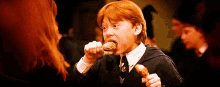 Harry Potter Ron Weasley GIF - Harry Potter Ron Weasley Chicken GIFs