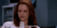 Greys Anatomy April Kepner GIF - Greys Anatomy April Kepner Its Not The Same Thing GIFs