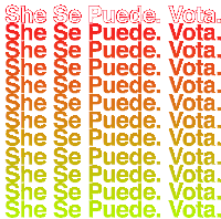 She Se Puede Si Se Puede Vota Sticker - She Se Puede Si Se Puede Vota Latina Stickers