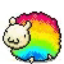 jumping rainbow sheep rainbow happy happy jump