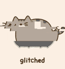 Pusheen Glitched GIF - Pusheen Glitched Messed Up GIFs
