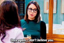 Parks And Rec April Ludgate GIF - Parks And Rec April Ludgate Once Again I Dont Believe You GIFs
