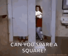 Can You Spare A Square Toilet Paper GIF - Can You Spare A Square Toilet Paper Running GIFs
