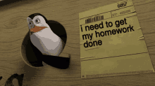 Homework Kowalski GIF - Homework Kowalski Penguin GIFs