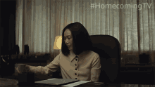 Drinking Audrey Temple GIF - Drinking Audrey Temple Hong Chau GIFs