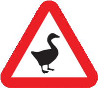 Goose Untitled Goose Game Sticker - Goose Untitled Goose Game Beware Goose Stickers