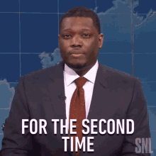 For The Second Time Saturday Night Live GIF - For The Second Time Saturday Night Live Weekend Update GIFs
