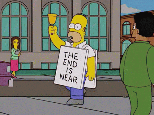 The Simpsons Homer Simpsons GIF - The Simpsons Homer Simpsons End Of The World GIFs
