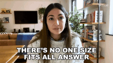 Theres No One Size Fits All Answer Bustle GIF - Theres No One Size Fits All Answer Bustle Multiple Answers GIFs