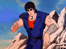 kenshiro fis of the north star anime fighting stance