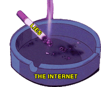 The Internet Lies Sticker - The Internet Lies Cigarette Stickers