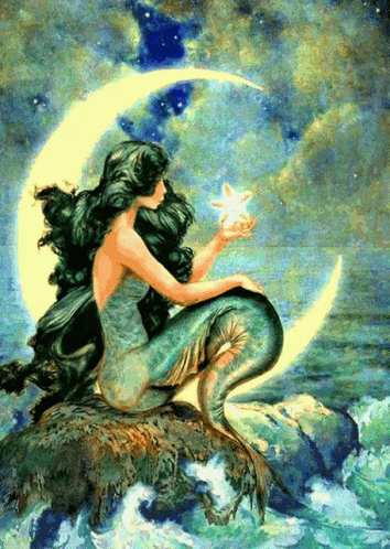 Mermaid Moon GIF - Mermaid Moon - Discover & Share GIFs