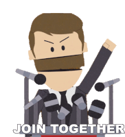 Join Together Stephen Abootman Sticker - Join Together Stephen Abootman South Park Stickers