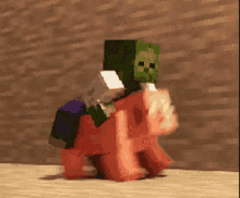Minecraft Zombie GIF - Minecraft Zombie Pig GIFs