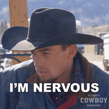 Im Nervous Chris Becker GIF - Im Nervous Chris Becker Ultimate Cowboy Showdown GIFs