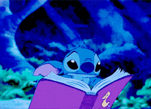 Lilo And Stitch Reading GIF - Lilo And Stitch Stitch Reading GIFs