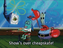 Spongebob Shows Over Cheapskate GIF - Spongebob Shows Over Cheapskate Mr Krabs GIFs
