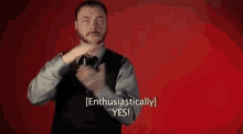 Yes Enthusiastically Yes GIF - Yes Enthusiastically Yes Asl GIFs