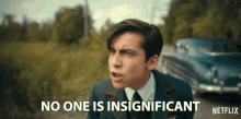 No One Is Insignificant Number Five GIF - No One Is Insignificant Number Five Aidan Gallagher GIFs