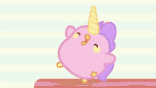 kawaii excited pastel unicorn