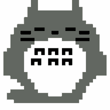 totoro ghibli miyazaki pixel cute cat
