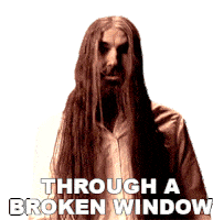 Through A Broken Window Vreid Sticker - Through A Broken Window Vreid Dazed And Reduced Song Stickers