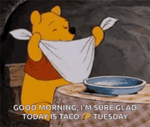 Ready For Dinner Lets Eat GIF - Ready For Dinner Lets Eat Winnie The Pooh GIFs