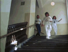 Classroom Abba GIF - Classroom Abba Running Down Stairs GIFs