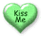 Kiss Me Love Heart Sticker - Kiss Me Love Heart Heart Stickers