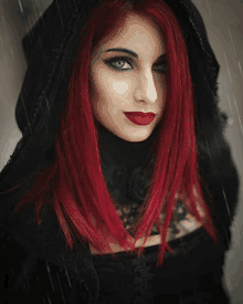 Elliered Red Hair GIF - Elliered Red Hair Red Rain GIFs