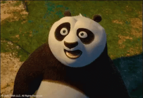 Kung Fu Panda Shocked GIF - Kung Fu Panda Shocked - Descubre &amp;amp; Comparte GIFs