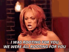 I Was Rooting For You! We Were All Rooting For You! - America'S Next Top Model GIF - Antm Tyra Banks Rooting GIFs