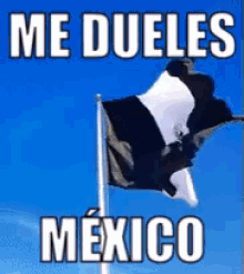 Bandera De México Negra Ondeando GIF - Me Dueles México Luto Nacional Mexico GIFs