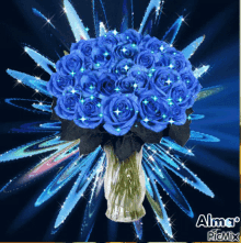 Rosas Azules GIF - Rosas Azules Blue Rose GIFs