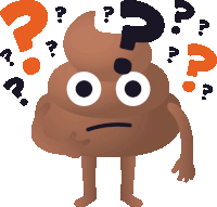 Confused Happy Poo Sticker - Confused Happy Poo Joypixels Stickers