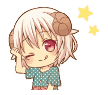sheep anime cute kawaii smile