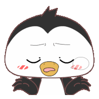 Cute Penguin Sticker - Cute Penguin Talking Stickers