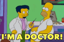 Im A Doctor Simpsons GIF - Im A Doctor Simpsons GIFs