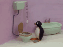Pingu Banheiro GIF - Pingu Banheiro Wc GIFs