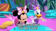 This Is Going To Be Fun Minnie Mouse GIF - This Is Going To Be Fun Minnie Mouse Daisy Duck GIFs