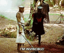 Invincible! GIF - Monty Python Im Invincible GIFs