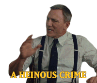 A Heinous Crime Evil Sticker - A Heinous Crime Crime Evil Stickers