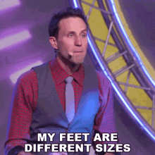 My Feet Are Different Sizes Josh Sundquist GIF - My Feet Are Different Sizes Josh Sundquist Funny Conversations With My Wife GIFs