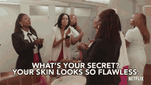 Whats Your Secret Your Skin Looks So Flawless GIF - Whats Your Secret Your Skin Looks So Flawless You Know What They Say GIFs