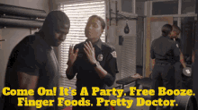 Station19 Vic Hughes GIF - Station19 Vic Hughes Come On Its A Party GIFs