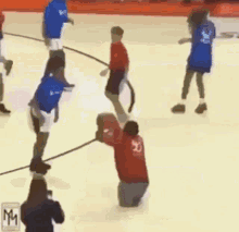 centrists shoot basketball high five centrists shoot basketball high five