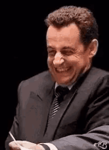 Nicolas Sarkozy Happy GIF - Nicolas Sarkozy Happy Giggle GIFs